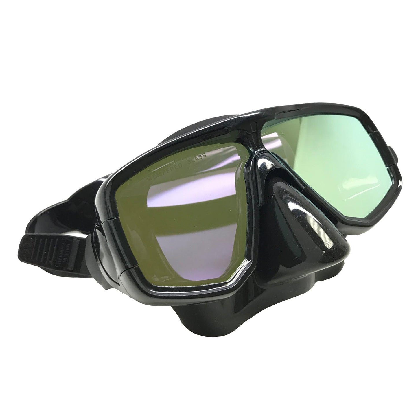Silicone Dive Mask with Yellow Mirror Coated Lens by Scuba Choice - Niksstuff