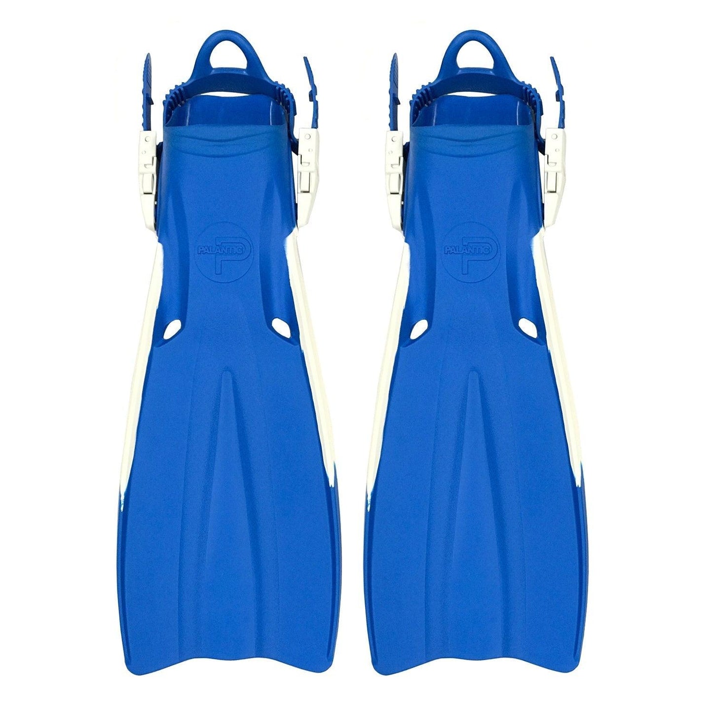 Palantic Open Heel Rubber Dive Fins with Mesh Bag in Blue by Scuba Choice - Niksstuff