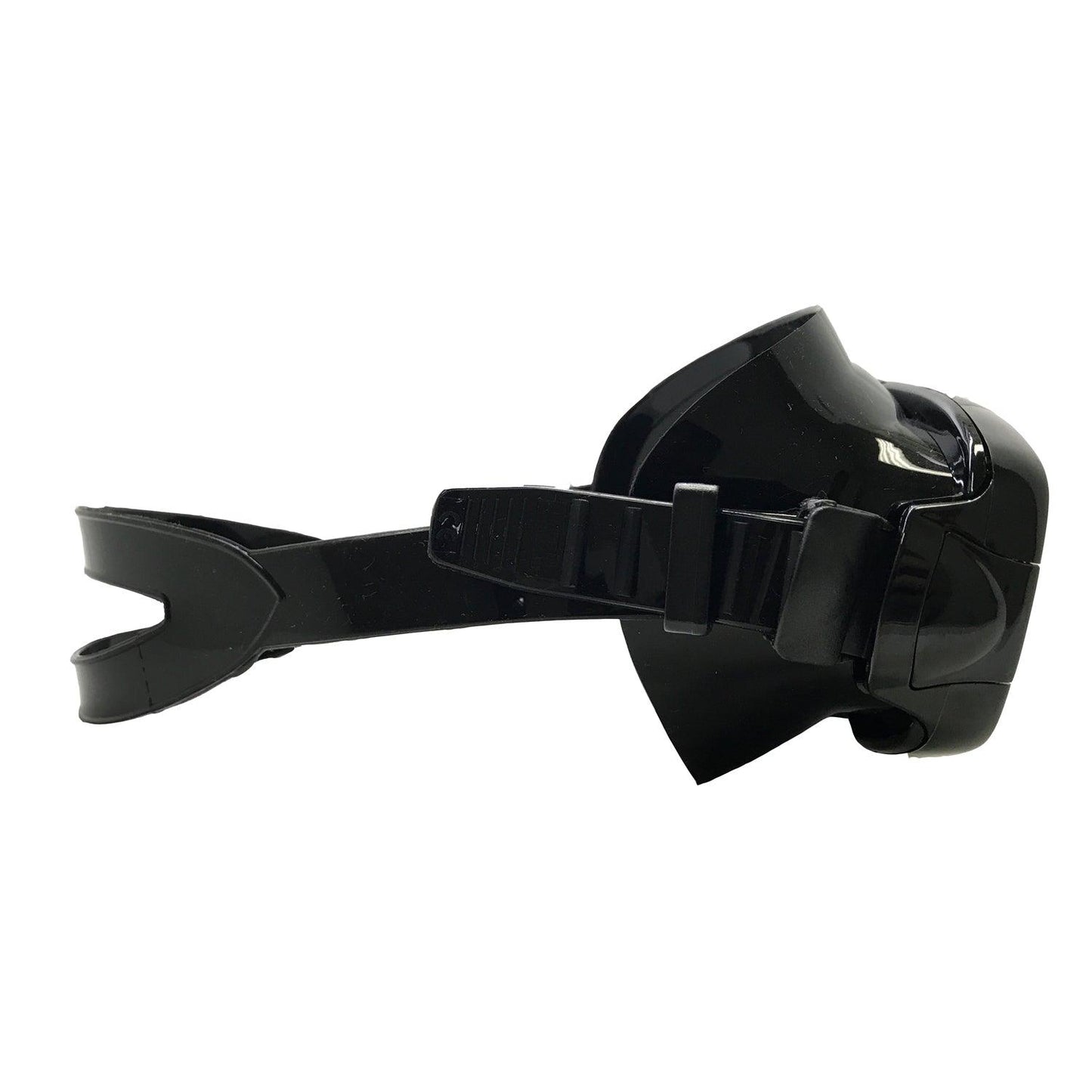 Silicone Dive Mask with Blue Mirror Lens + Black Snorkel Combo by Scuba Choice - Niksstuff