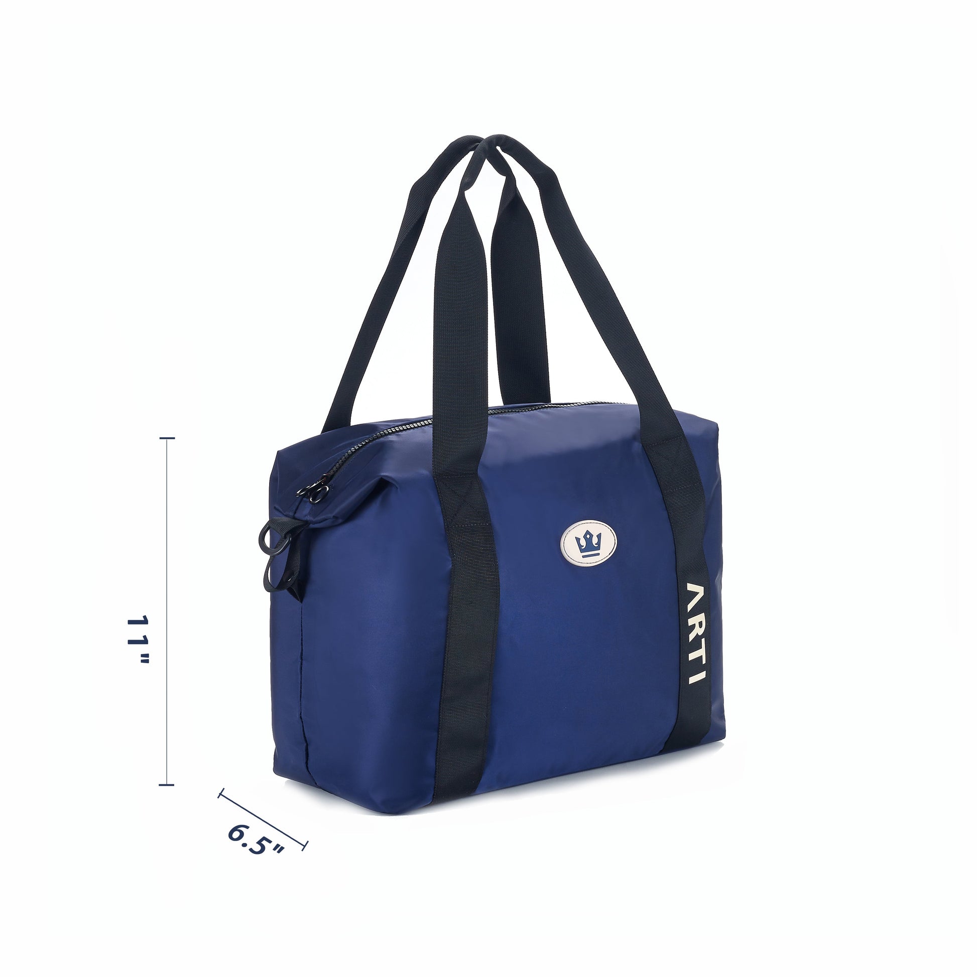 ARTI Signature Duffle Bag | Navy | 17"×13.75"×6.5" | Polyester | Removable Strap | ARTI - Niksstuff