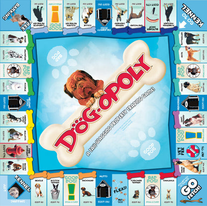 Dog-Opoly Board Game – Dog-Themed Monopoly-Style Game | 2-6 Players, Ages 8+