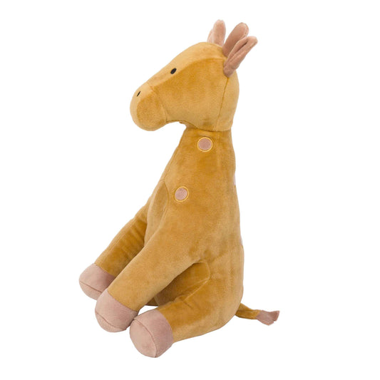 Zoo Animals Brown Giraffe Velboa Plush