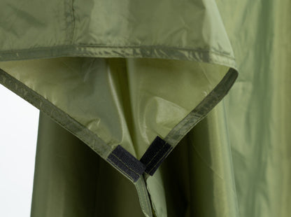 River Country Gear Poncho Rain Fly Tarp – 2-in-1 Waterproof Poncho & Tarp Shelter, Green