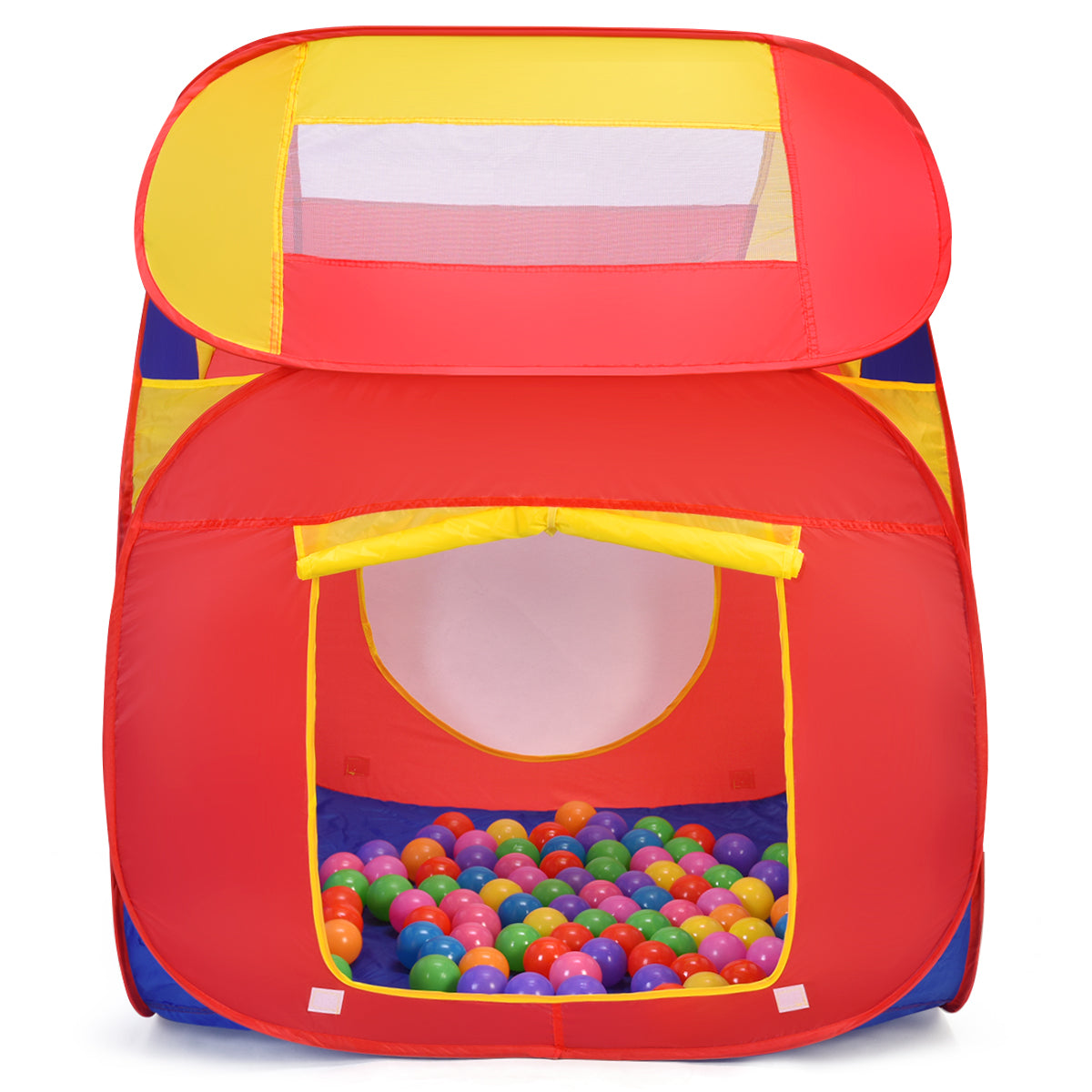Kids Pop-Up Play Tent with 100 Balls | Breathable Mesh | Foldable | Indoor & Outdoor