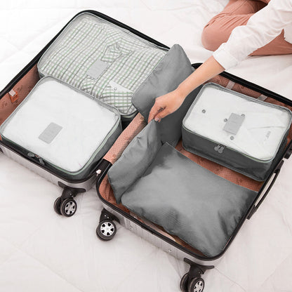 LJG 9-Piece Travel Packing Cubes & Storage Bags Set – Water-Resistant Luggage Organizer