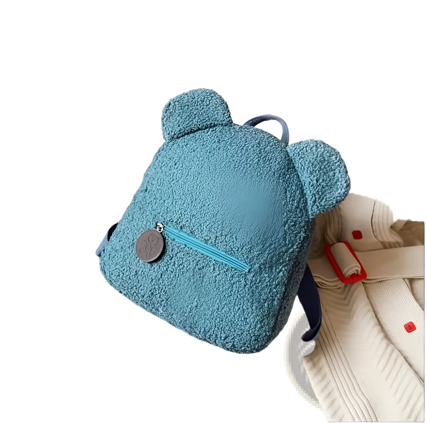 Bear-Shaped Plush Backpack | Cute Fuzzy Fleece Rucksack | 5 Colors | Mini Size