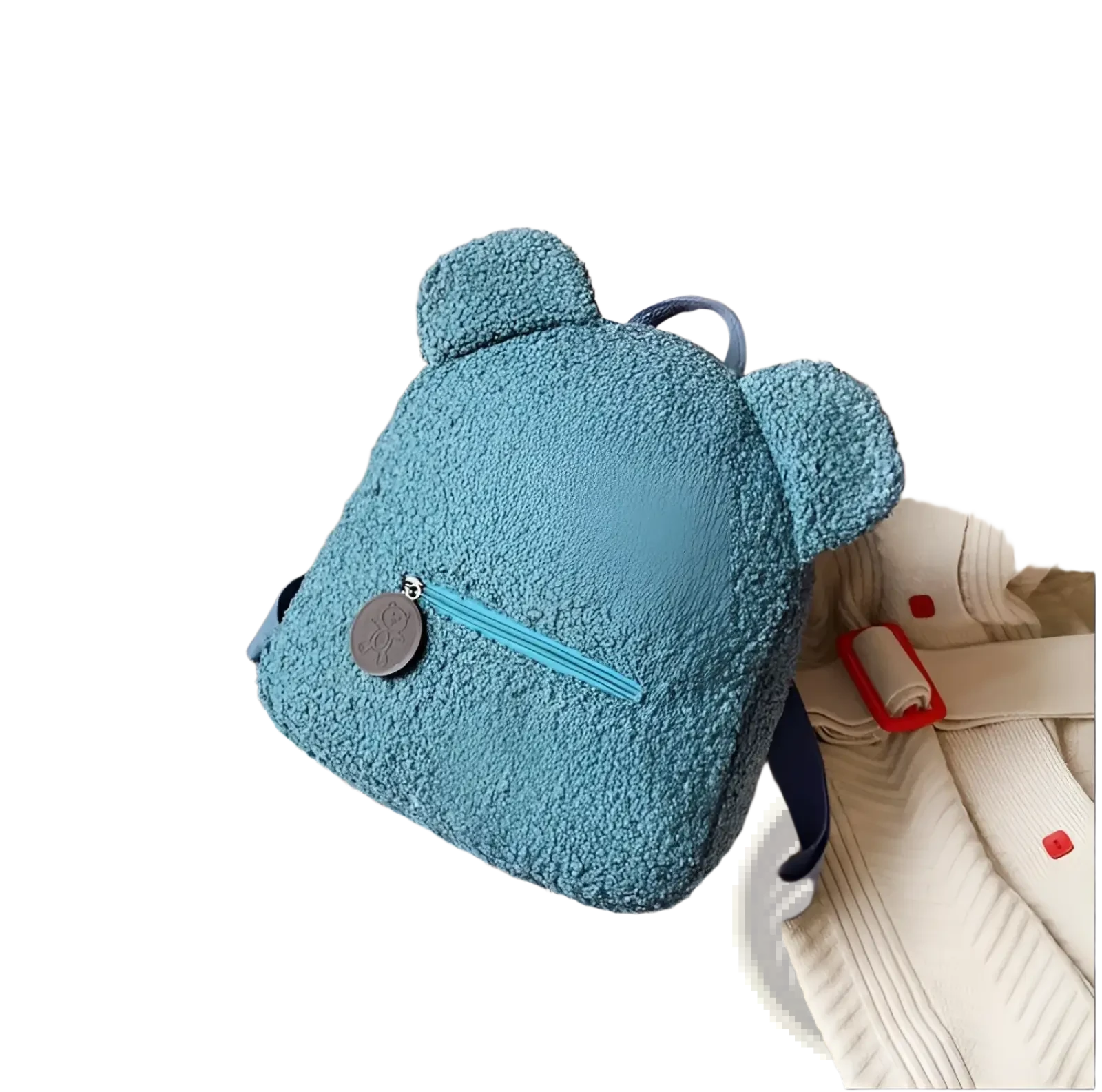 Bear-Shaped Plush Backpack | Cute Fuzzy Fleece Rucksack | 5 Colors | Mini Size