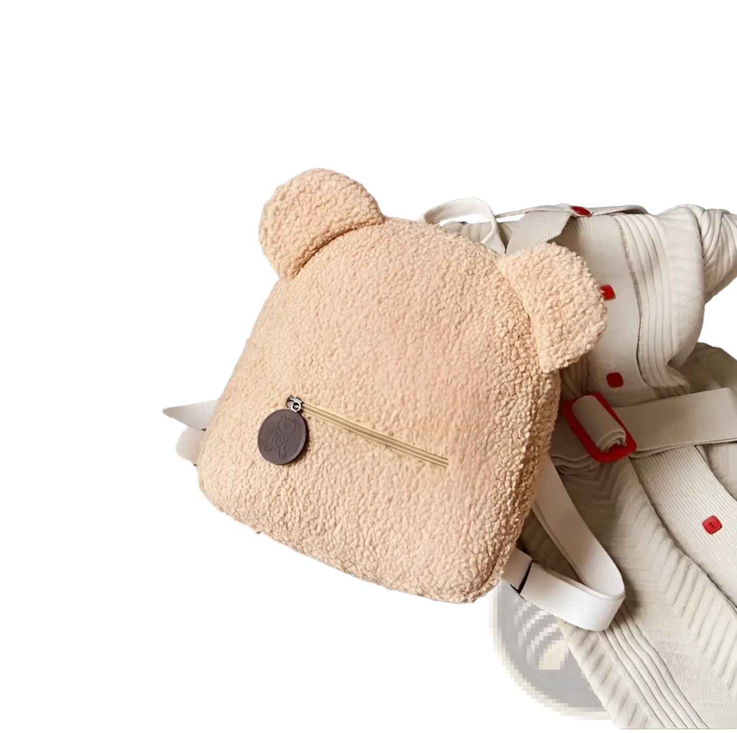 Bear-Shaped Plush Backpack | Cute Fuzzy Fleece Rucksack | 5 Colors | Mini Size
