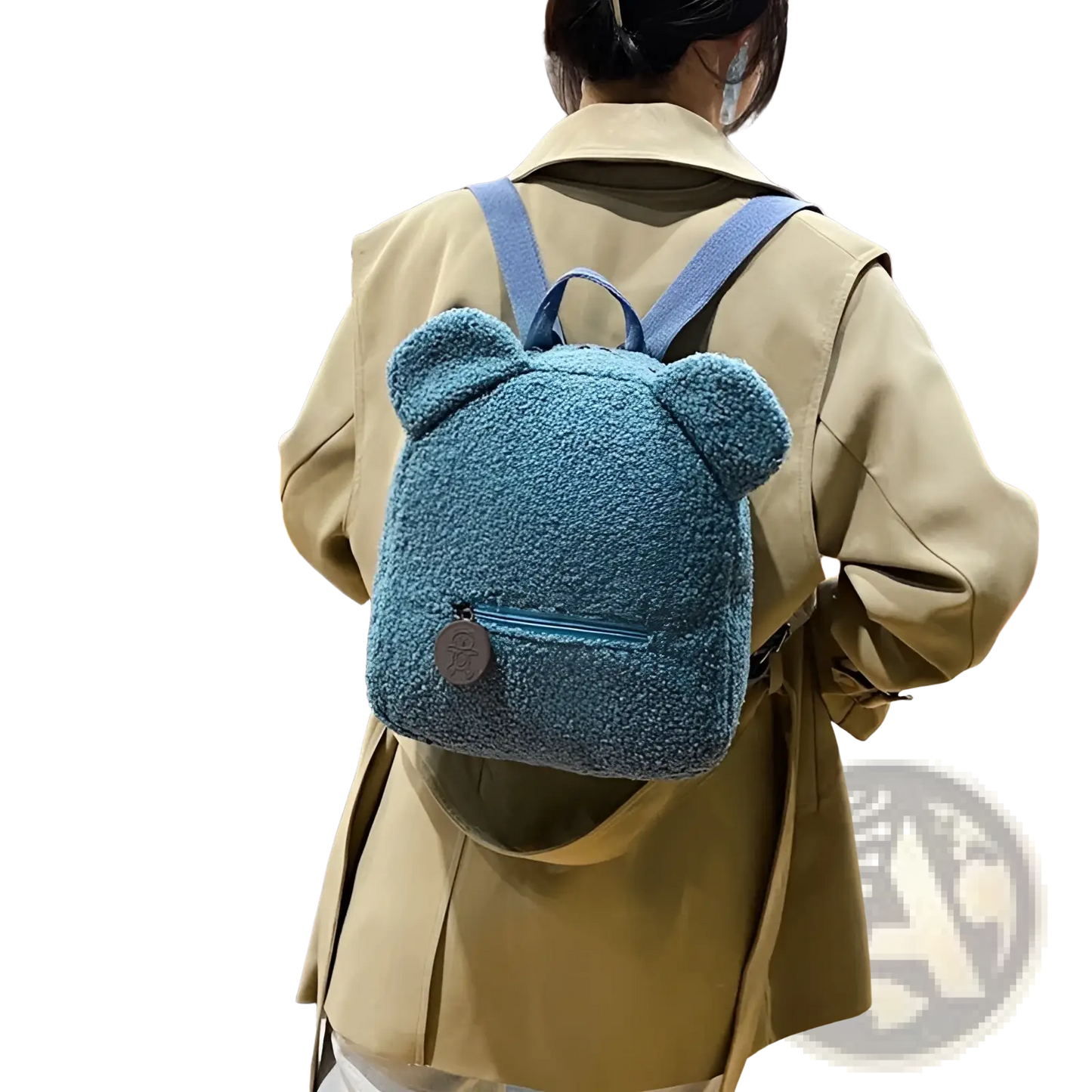 Bear-Shaped Plush Backpack | Cute Fuzzy Fleece Rucksack | 5 Colors | Mini Size