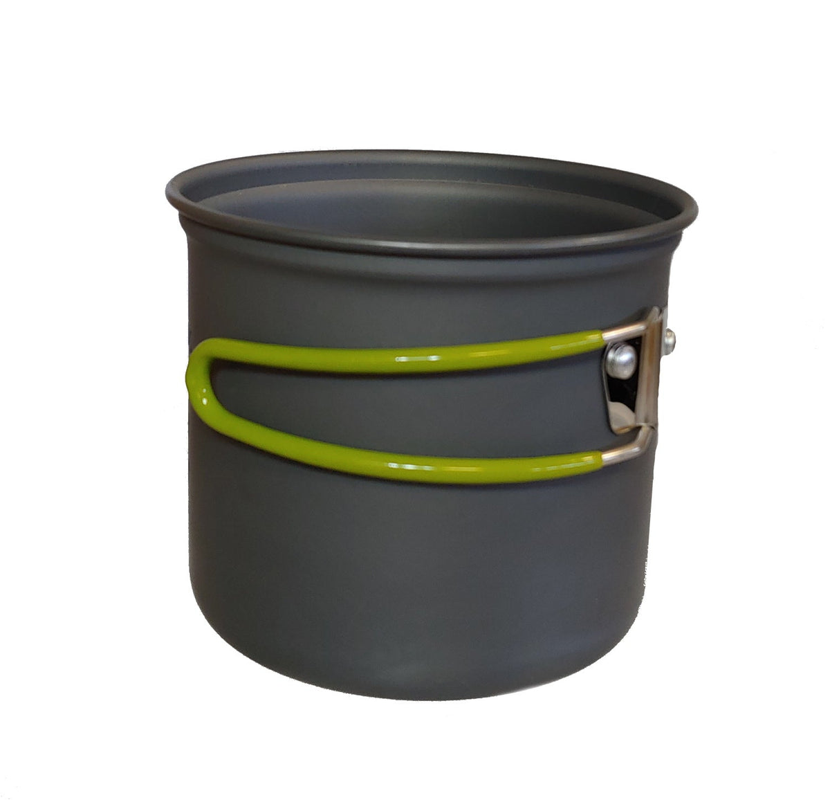 River Country Gear Aluminum Camping Pot Set – 2 Nesting Pots, 8.5 oz, Rubber Handles, Stove-Compatible