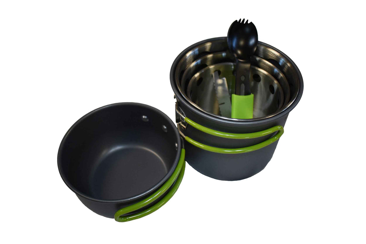 Bio Stove Cooking Kit - Bio Stove, Stainless Steel Pot and Accessories