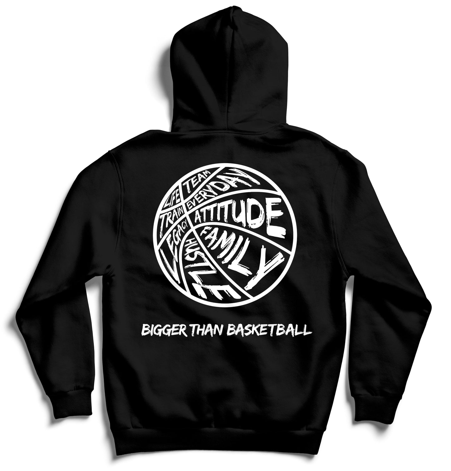Bigger Than Basketball - Hoodie - Black | Youth & Adult - Niksstuff
