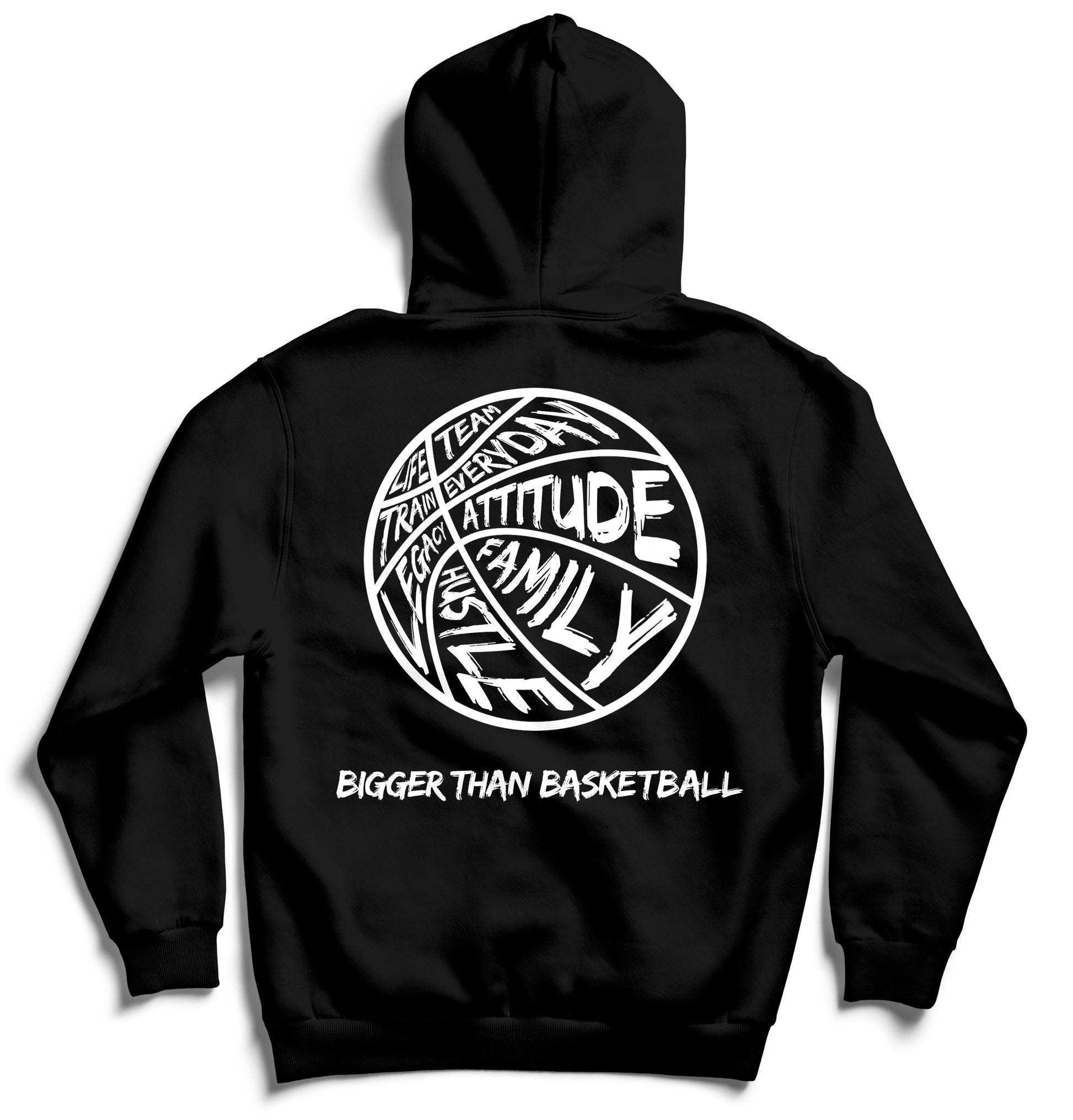 Bigger Than Basketball - Hoodie - Black | Youth & Adult - Niksstuff