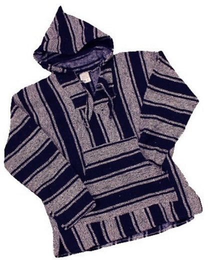 Baja Billy Mexican Baja Hoodie Poncho | Made in Mexico | 100% Acrylic | 10 Colors | M–XXL - Niksstuff