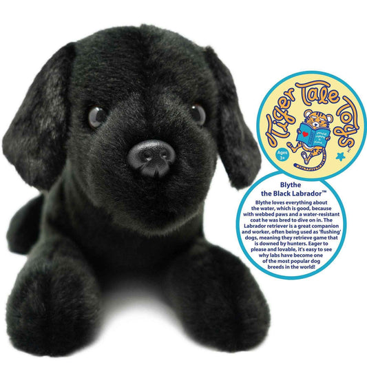 Blythe the Black Lab 17" Plush — Pet Friend with Story