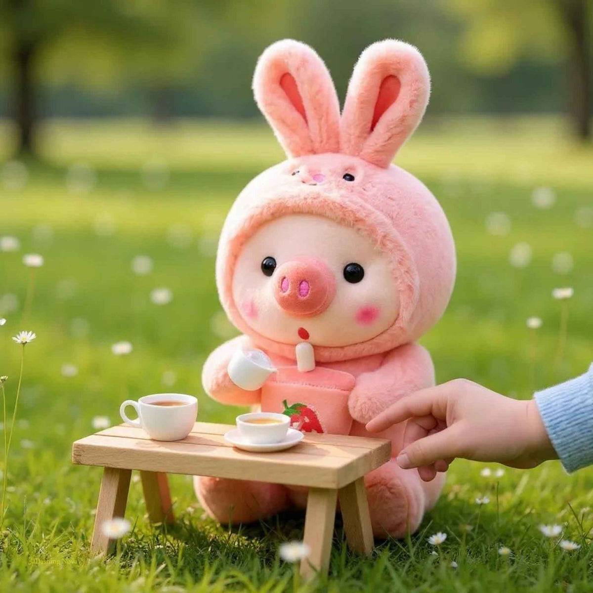 Boba Pig Stuffed Animal – Kawaii Bubble Tea Plush