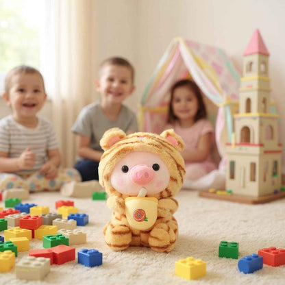 Boba Pig Stuffed Animal – Kawaii Bubble Tea Plush