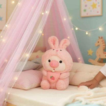 Boba Pig Stuffed Animal – Kawaii Bubble Tea Plush