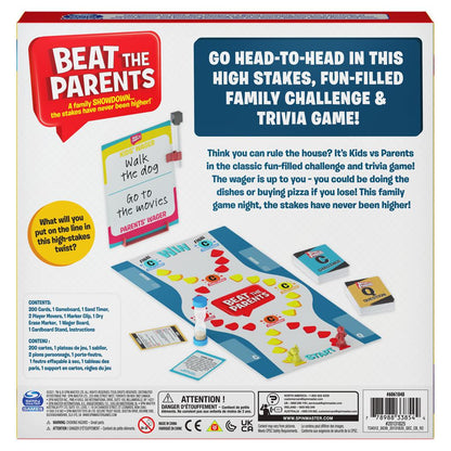 Beat the Parents – Ultimate Family Trivia Showdown Board Game | 2-6 Players, Ages 8+