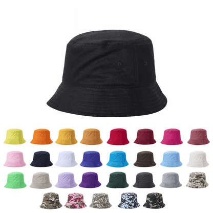 Solid Bucket Hat | 32 Colors Including Camo & Denim - Niksstuff