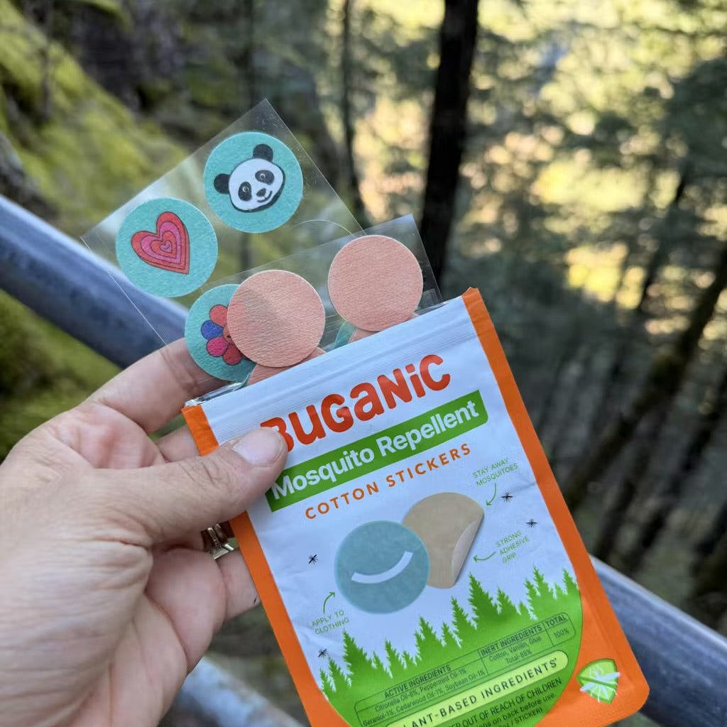 Buganic Mosquito Repellent Cotton Stickers - DEET-Free Patches