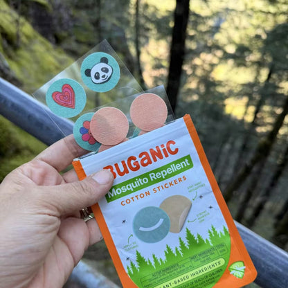 Buganic Mosquito Repellent Cotton Stickers - DEET-Free Patches