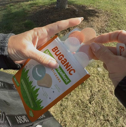 Buganic Mosquito Repellent Cotton Stickers - DEET-Free Patches
