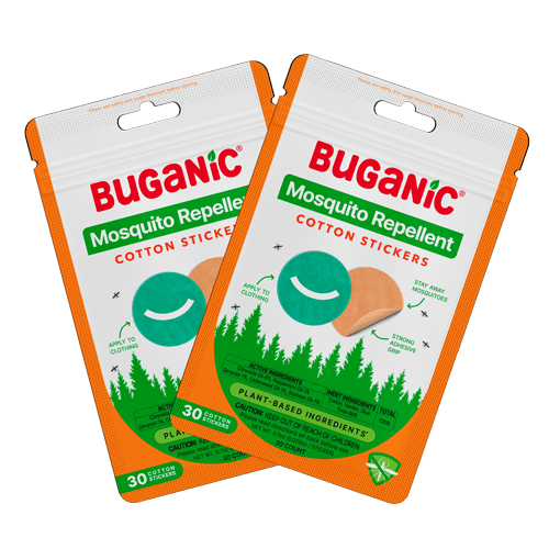 Buganic Mosquito Repellent Cotton Stickers - DEET-Free Patches