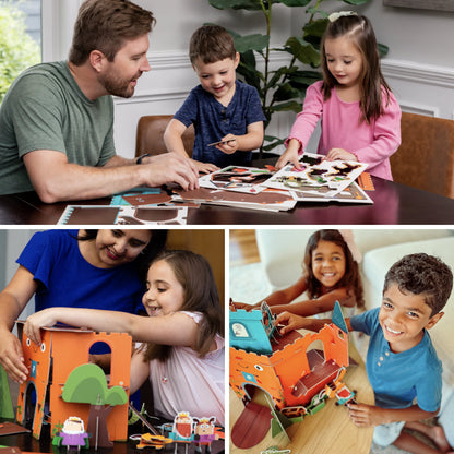 Curious Kingdom Castle | Buildable Playset | Playper | 8 Characters | 3 Levels | AR App | Ages 3–7 - Niksstuff