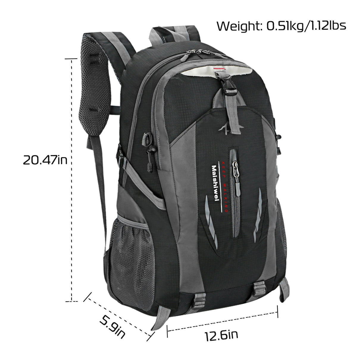 Gbruno 36L Waterproof Outdoor Backpack – Lightweight Daypack for Hiking & Travel
