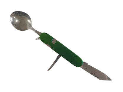 River Country Gear Stainless Steel Camping Utensil Set – Fork, Knife & Spoon with Carrying Case