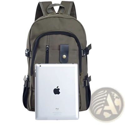Men's Canvas Backpack | Student & Travel Bag | 5 Colors | 44×28×16cm | ARBA Global - Niksstuff