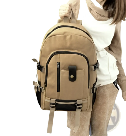 Men's Canvas Backpack | Student & Travel Bag | 5 Colors | 44×28×16cm | ARBA Global - Niksstuff