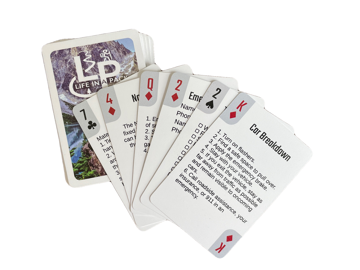 River Country Gear Life in a Pack Survival Playing Cards – 56 Waterproof Cards with Survival Tips
