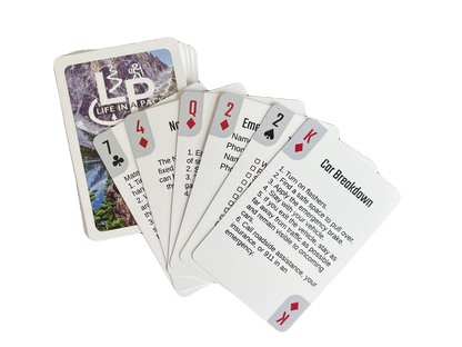 River Country Gear Life in a Pack Survival Playing Cards – 56 Waterproof Cards with Survival Tips
