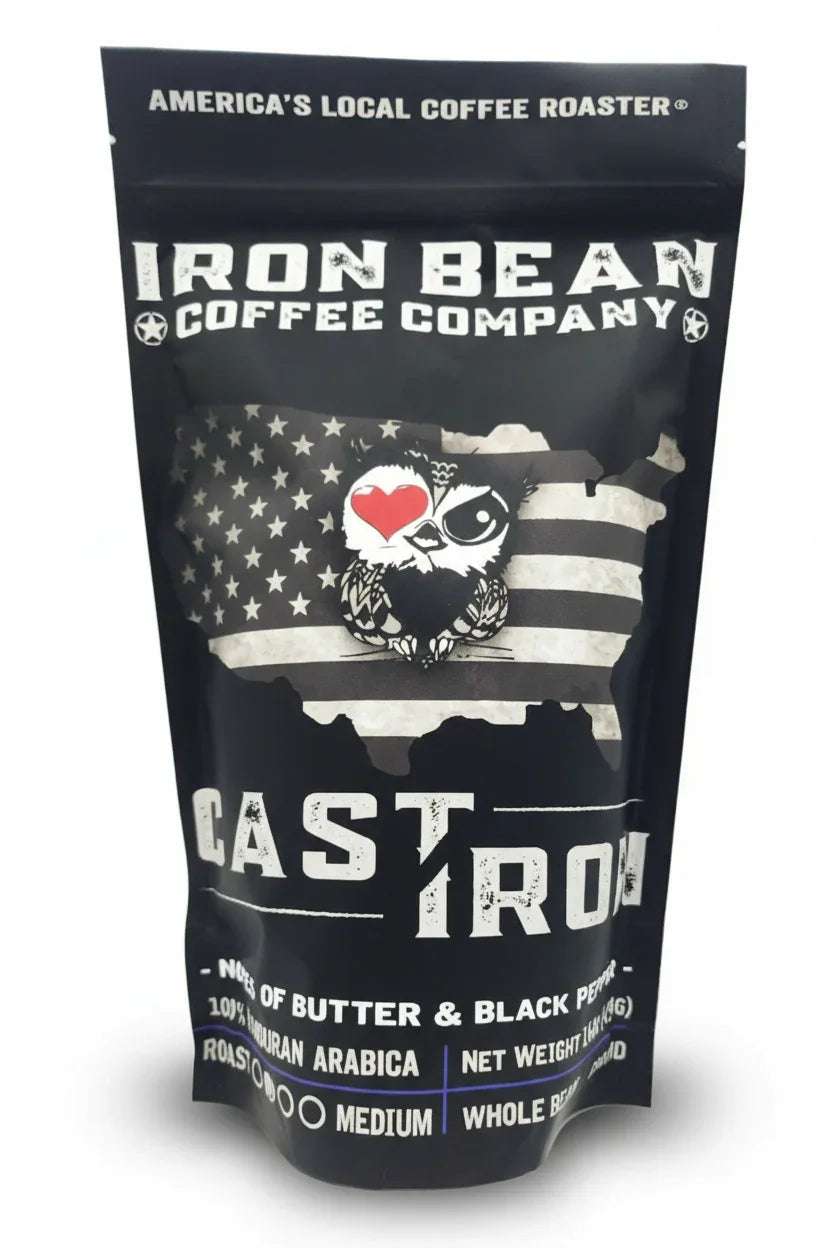 Iron Bean Coffee Cast Iron Medium Roast Honduran Coffee
