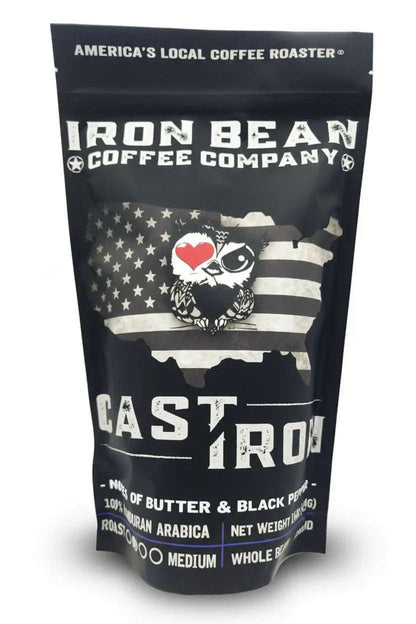 Iron Bean Coffee Cast Iron Medium Roast Honduran Coffee