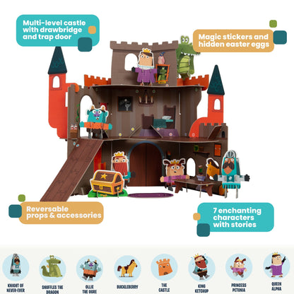 Curious Kingdom Castle | Buildable Playset | Playper | 8 Characters | 3 Levels | AR App | Ages 3–7 - Niksstuff