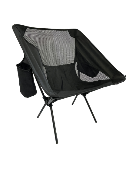 River Country Gear Foldable Camp Chair with Cup Holder – Lightweight, Weather-Resistant, 1.5 lbs