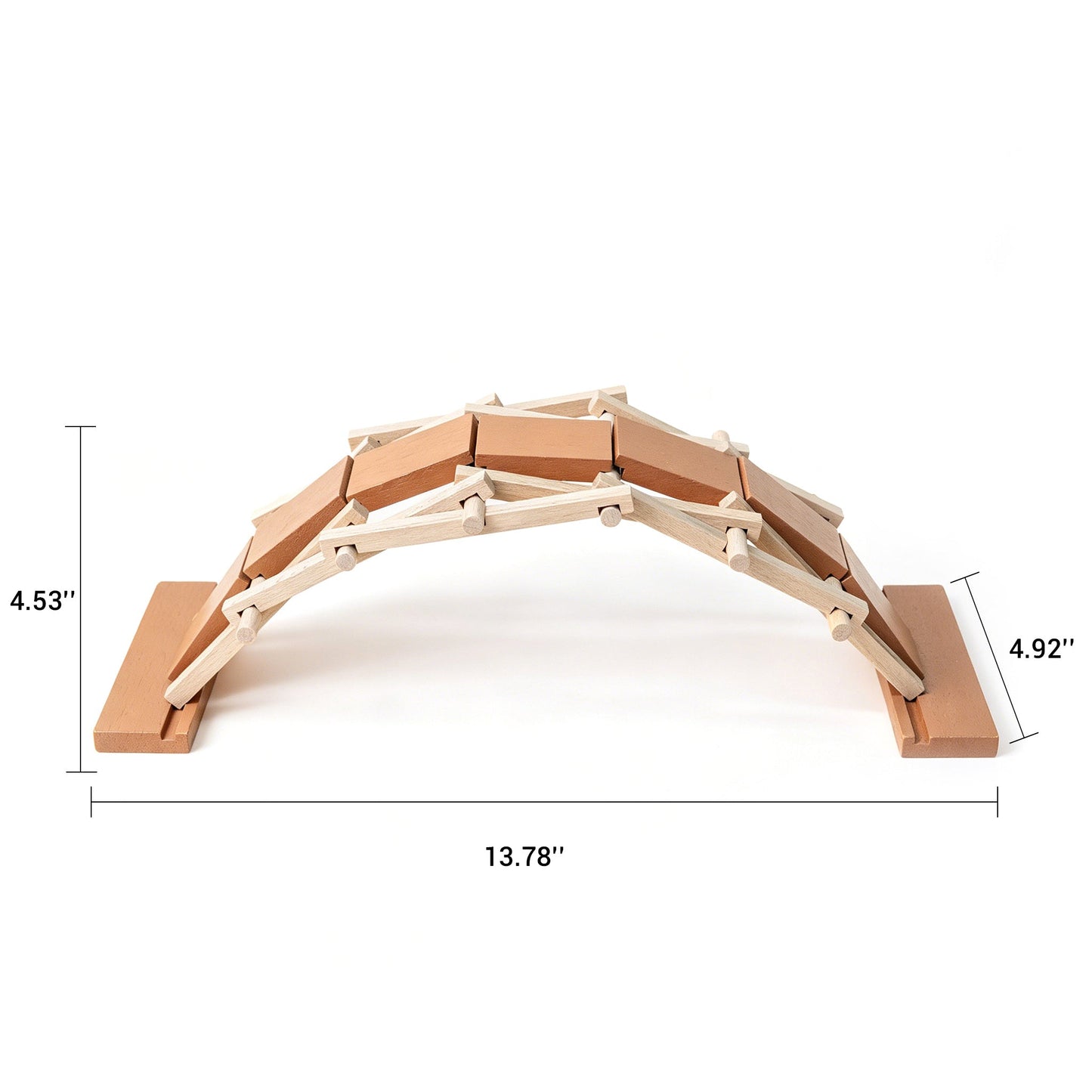 DIY Leonardo da Vinci Self-Supporting Bridge Kit | STEM Engineering | Wooden Arch Bridge Model