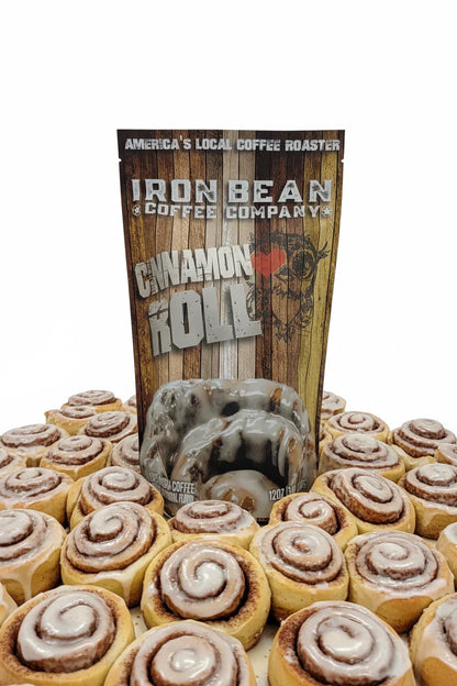 Cinnamon Roll Flavored Coffee | 12oz | Whole Bean or Drip Grind | Iron Bean Coffee Company - Niksstuff