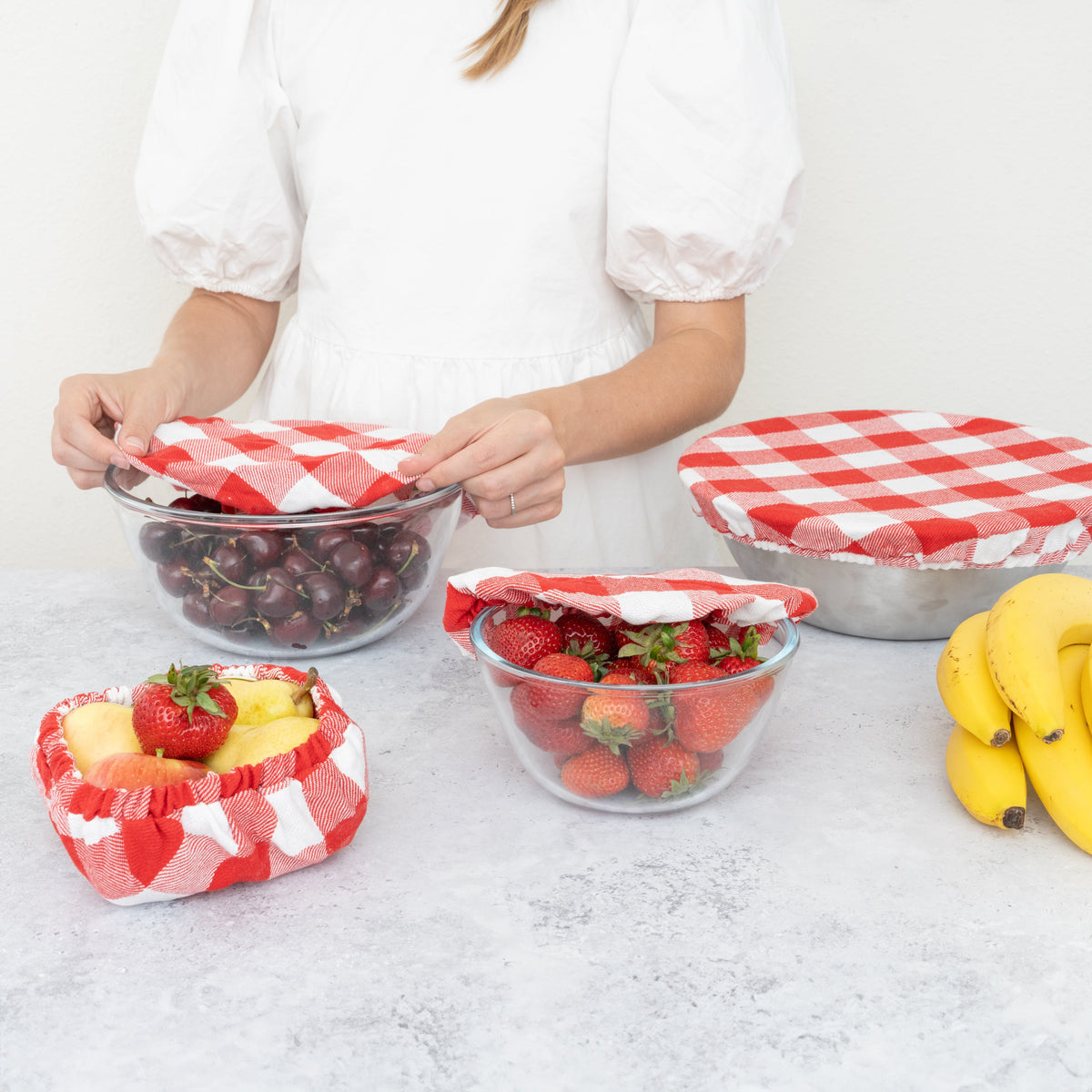 Reusable Linen Cloth Bowl Covers