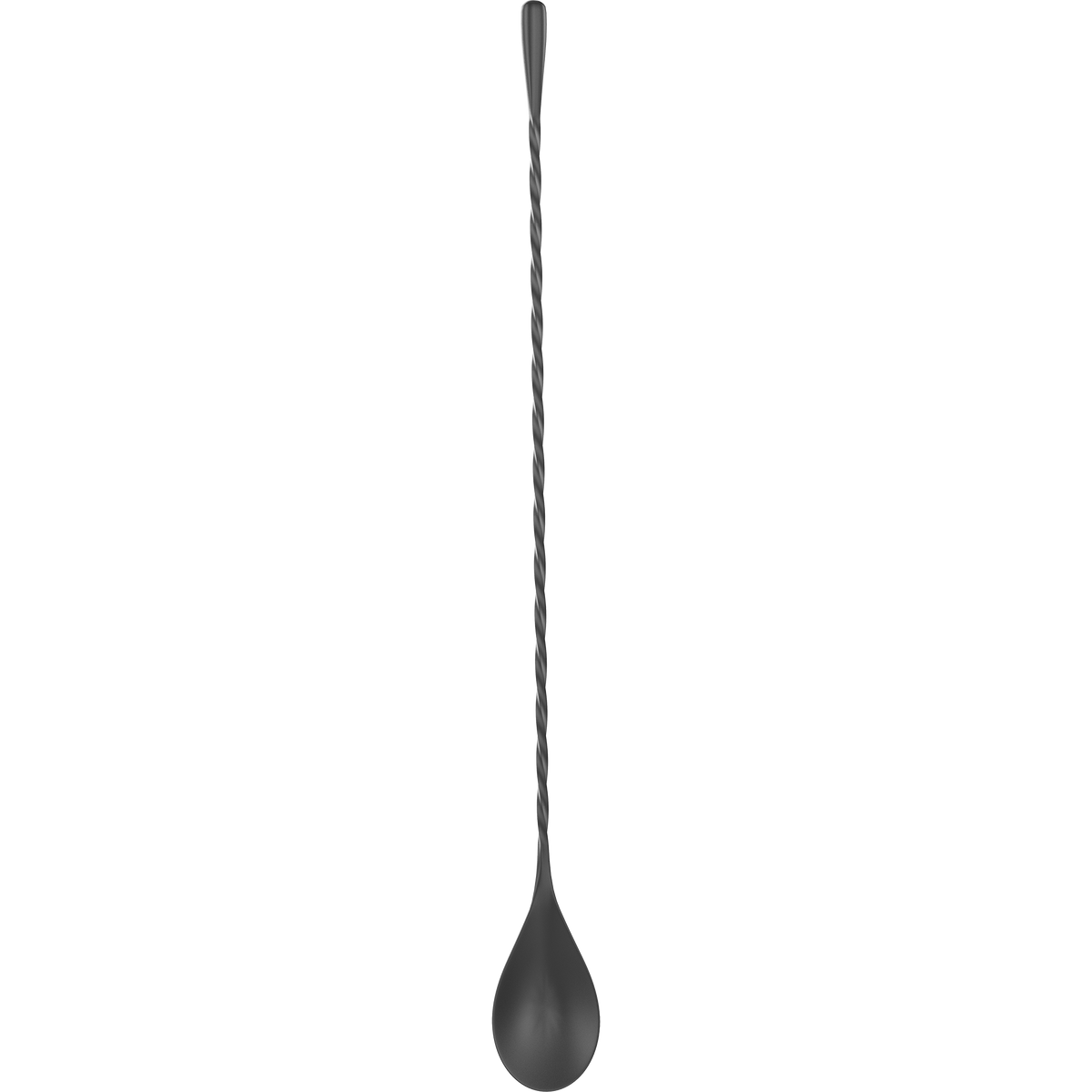 Cocktailier 12" Bar Spoon – Left Twist Black (Left-Handed)