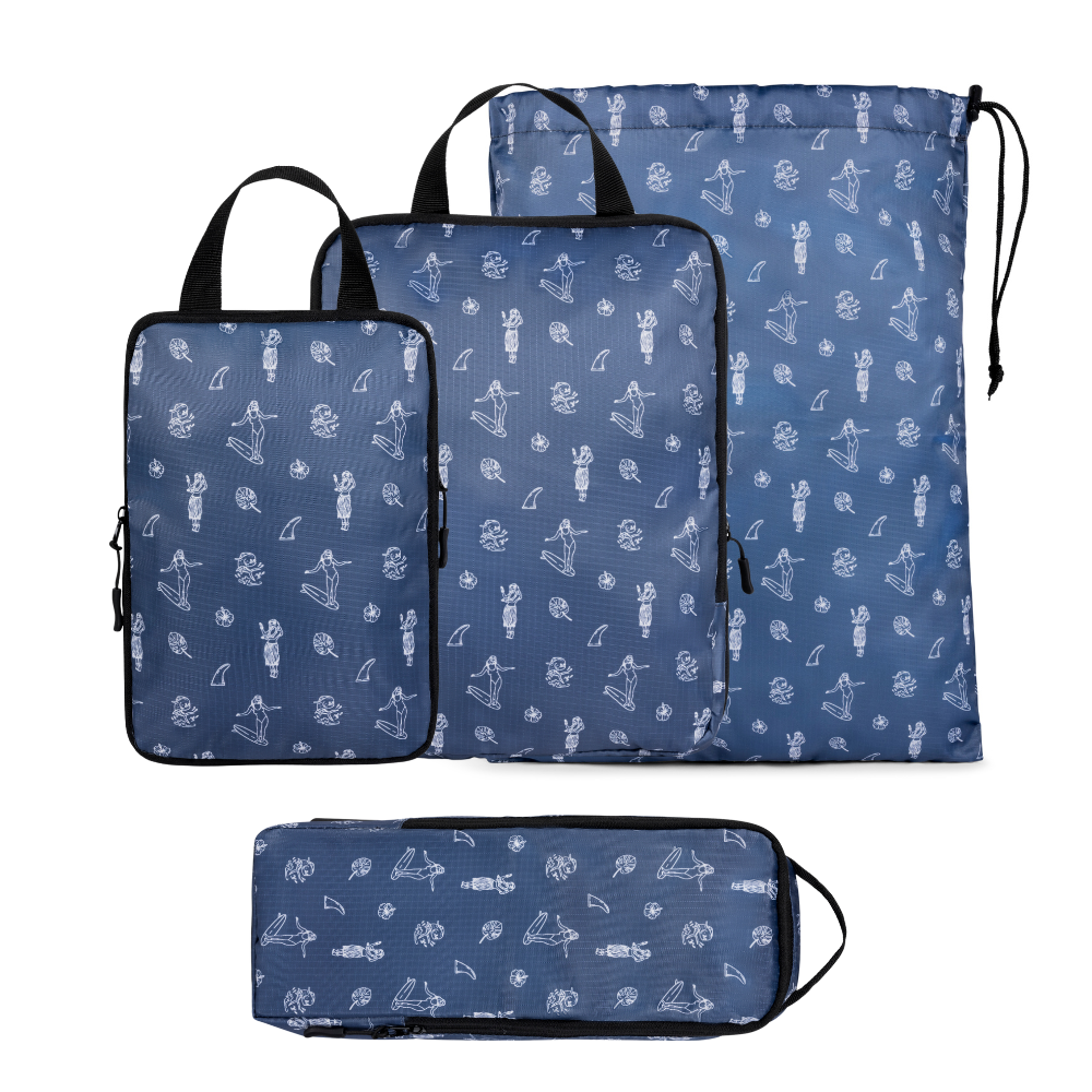 Compression Packing Cube Set | YKK Zippers | 3, 4 & 5-Pack | COR Surf - Niksstuff