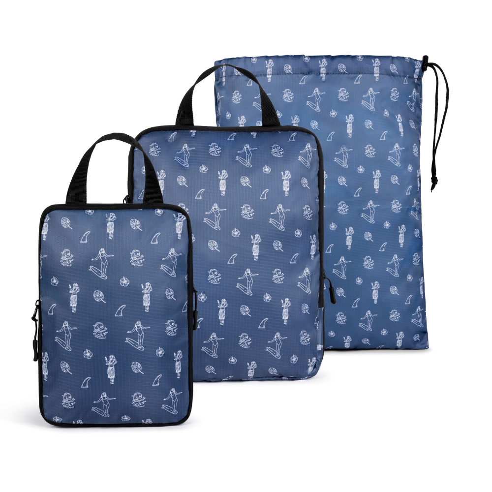 Compression Packing Cube Set | YKK Zippers | 3, 4 & 5-Pack | COR Surf - Niksstuff
