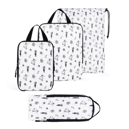 Compression Packing Cube Set | YKK Zippers | 3, 4 & 5-Pack | COR Surf - Niksstuff
