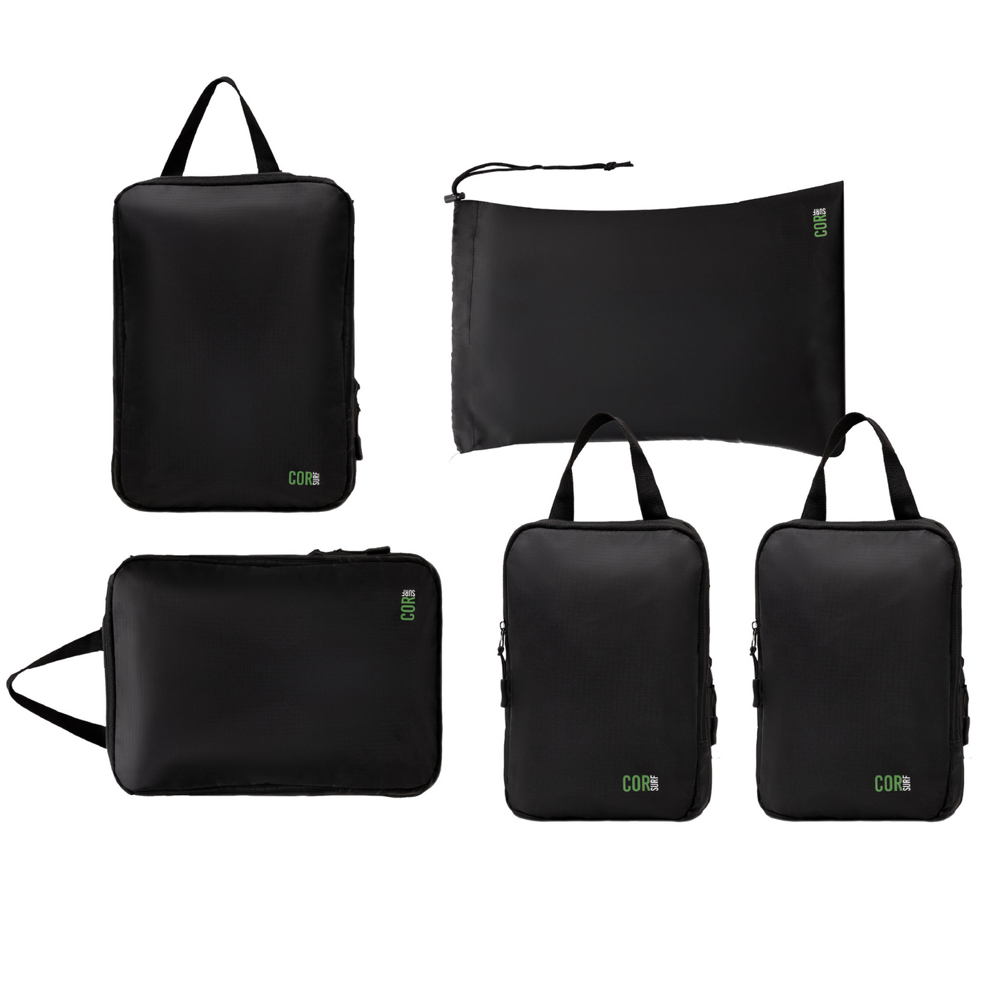Compression Packing Cube Set | YKK Zippers | 3, 4 & 5-Pack | COR Surf - Niksstuff