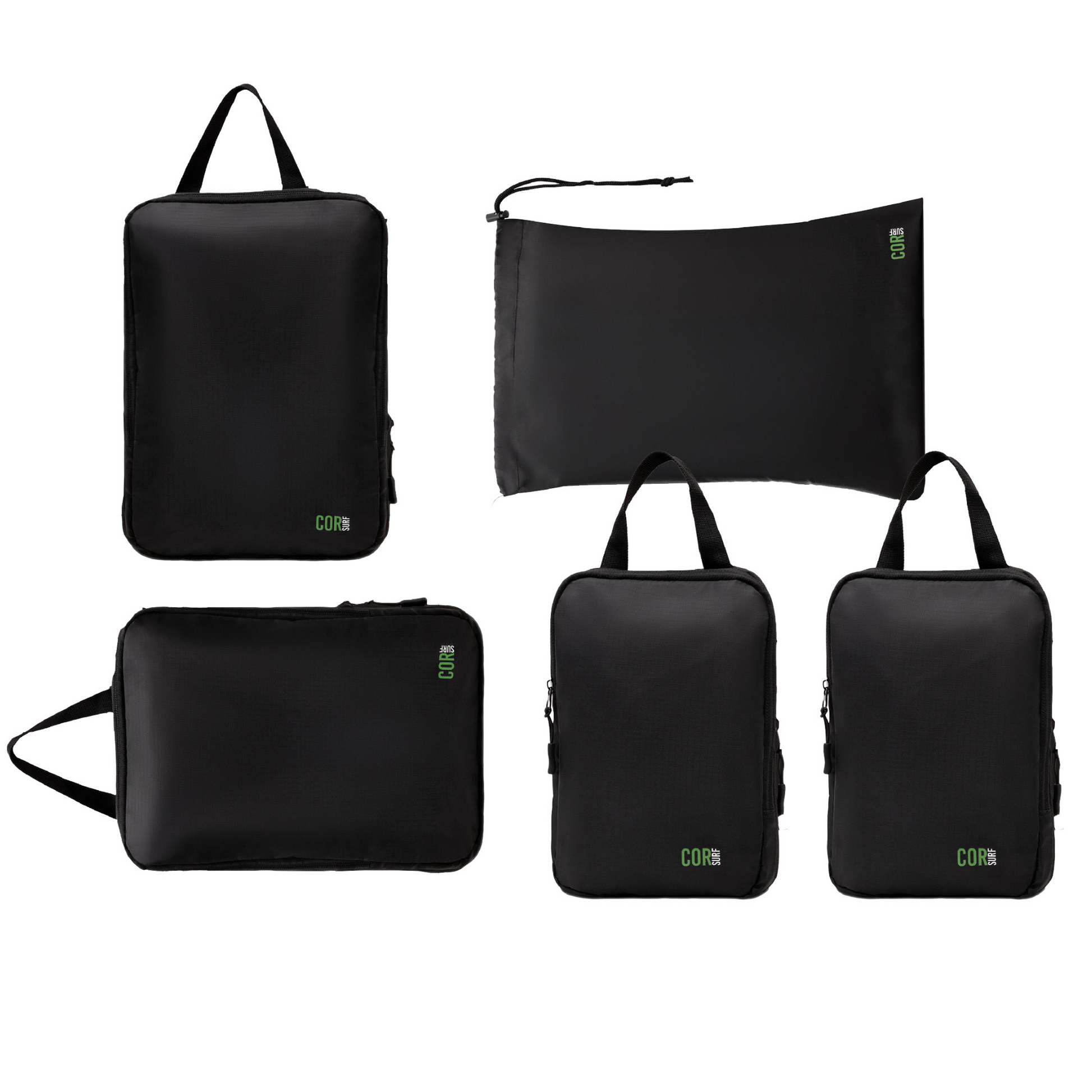 Compression Packing Cube Set | YKK Zippers | 3, 4 & 5-Pack | COR Surf - Niksstuff