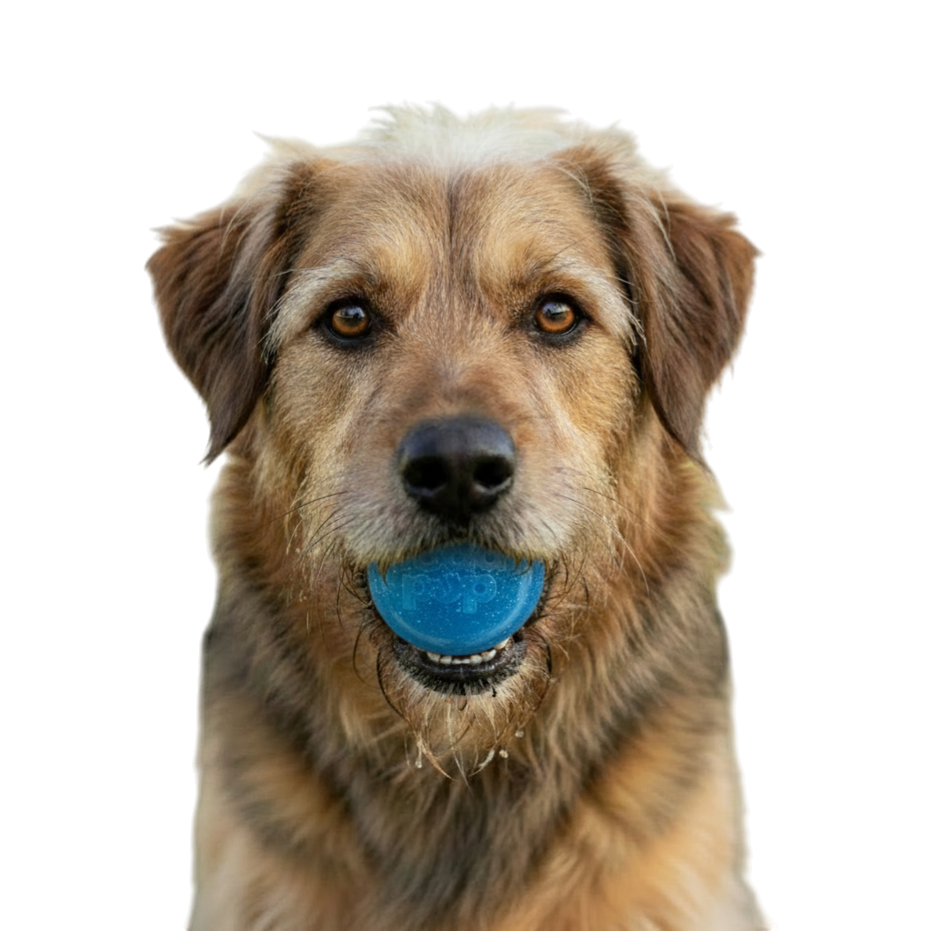 SodaPup Glitter Ball Dog Toy - Treat Dispensing Floating Fetch Ball