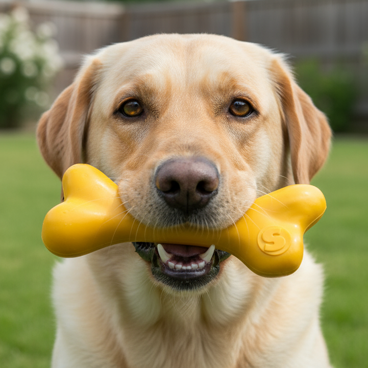 SodaPup PUP-X Rubber Bone Dog Toy | Floats | Chew Toy | USA Made - Niksstuff